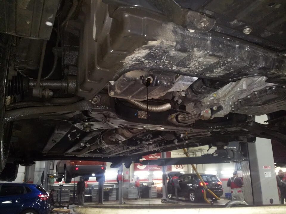Киа рио 3 днище фото KIA RIO III - ТО-2 или 30 тыс. км. - KIA Rio (3G), 1,6 л, 2013 года плановое ТО 