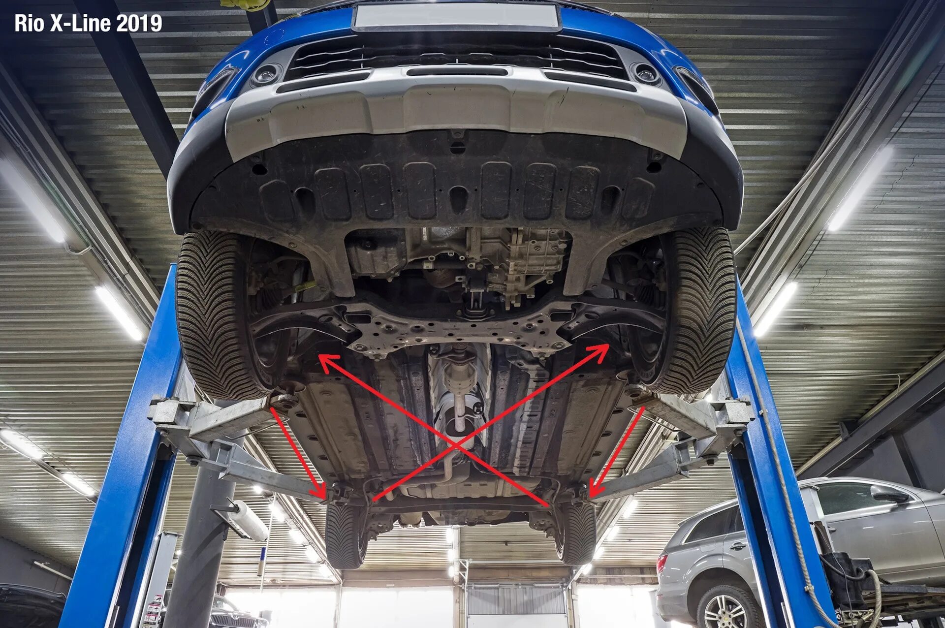 Киа рио 3 днище фото Сезонный шиномонтаж (Микс Мотор) - KIA Rio X-Line, 1,6 л, 2019 года шины DRIVE2