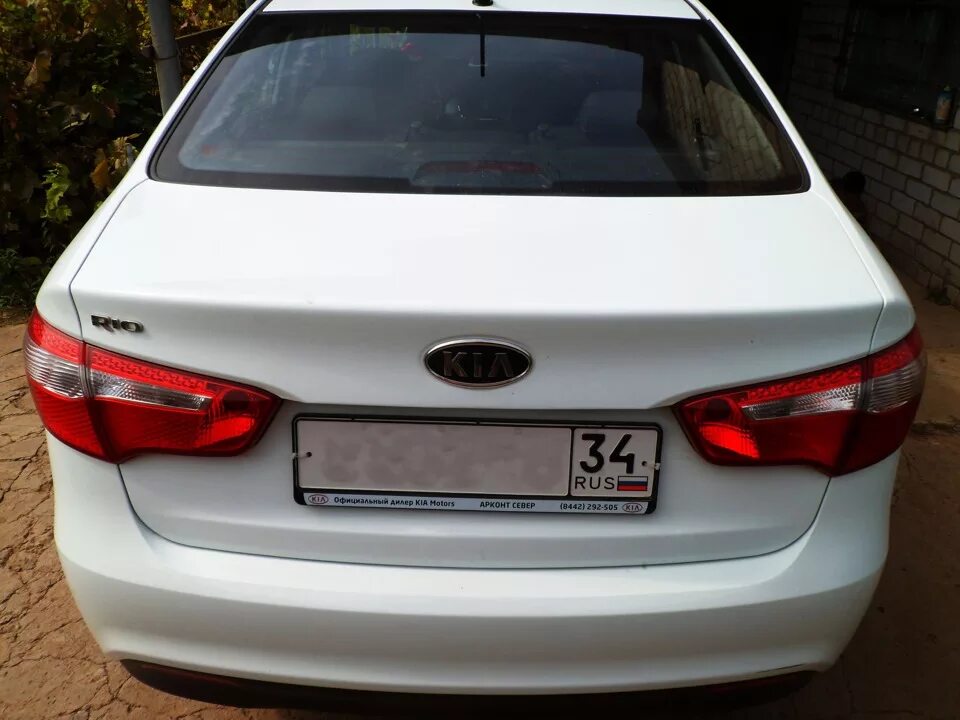Киа рио 3 фото сзади Тонирование задней оптики. - KIA Rio (3G), 1,6 л, 2012 года стайлинг DRIVE2