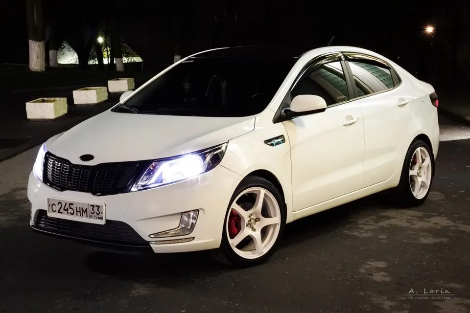 Киа рио 3 рестайлинг тюнинг фотосет. или наверно последние сухие денечки - KIA Rio (3G), 1,6 л, 2013 года фо