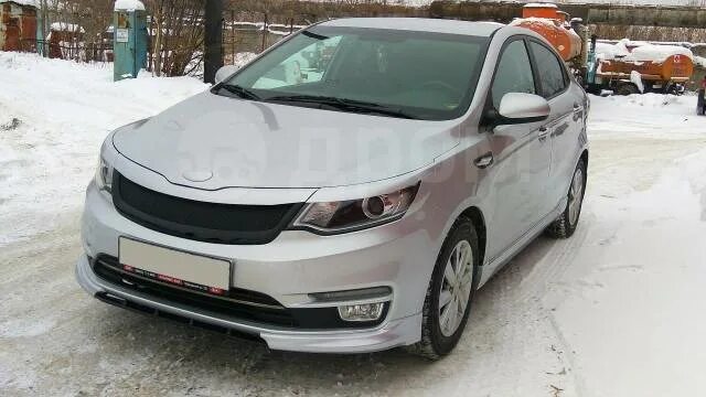 Киа рио 3 рестайлинг тюнинг Купить Накладки-клыки на передний бампер GT KIA Rio 3 рестайлинг в Москве по цен