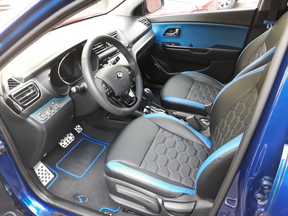 Киа рио 3 рестайлинг тюнинг салона Чехлы на Киа Рио - KIA Rio (3G), 1,6 л, 2012 года стайлинг DRIVE2