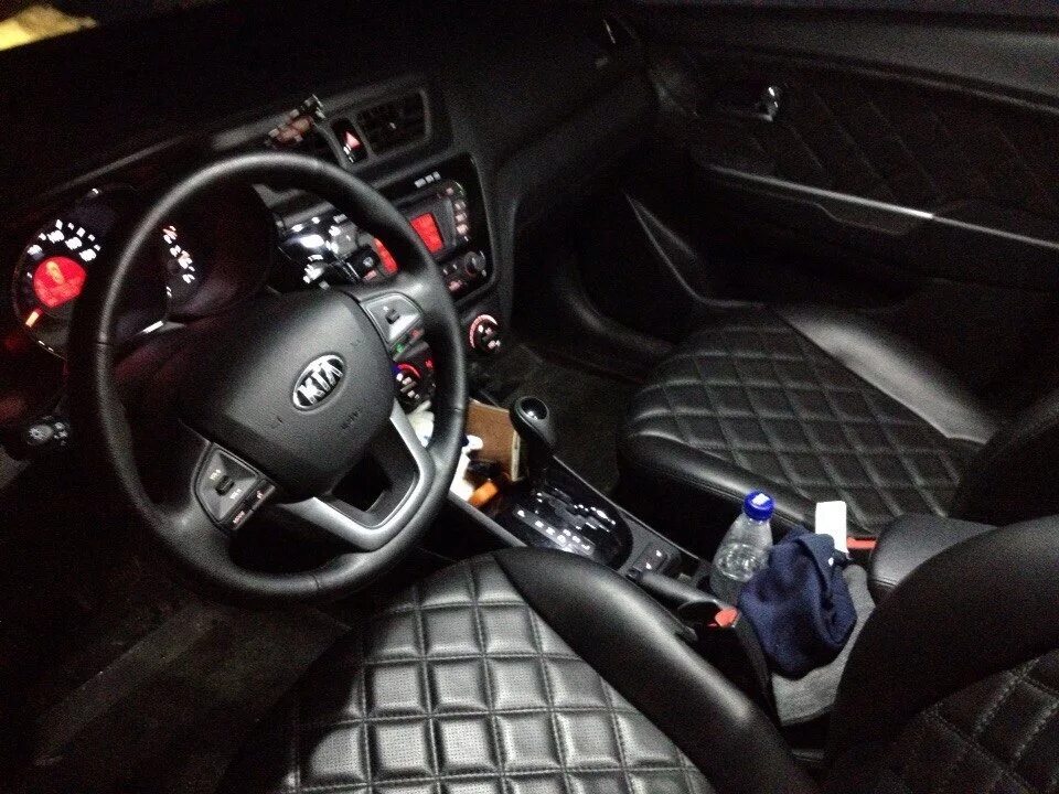 Киа рио 3 рестайлинг тюнинг салона Диодная подсветка салона - KIA Rio (3G), 1,6 л, 2013 года электроника DRIVE2