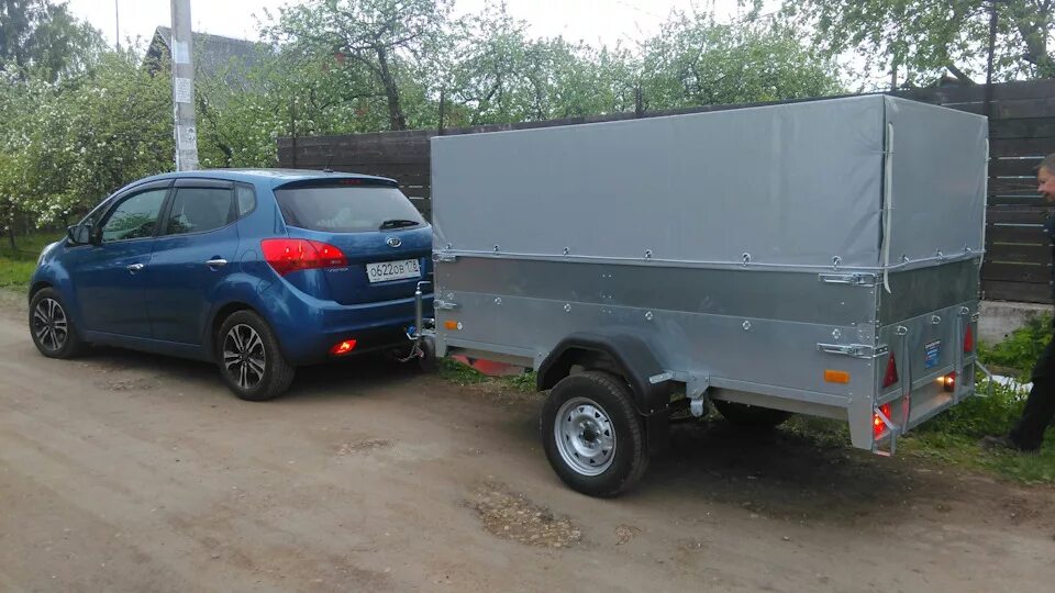 Киа рио 3 с прицепом фото Небольшой отзыв про прицеп. - KIA Venga, 1,6 л, 2013 года покупка машины DRIVE2