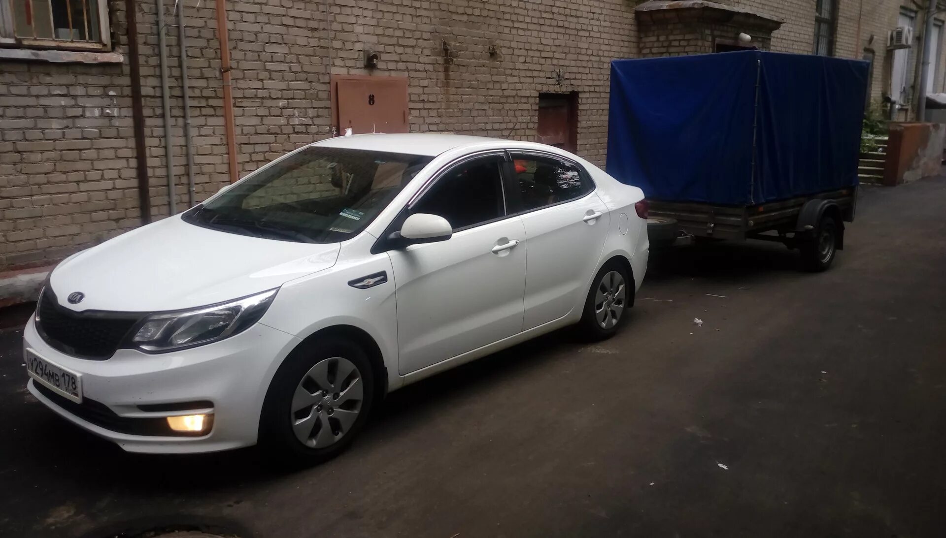 Киа рио 3 с прицепом фото Киа и прицеп - KIA Rio (3G), 1,4 л, 2016 года путешествие DRIVE2