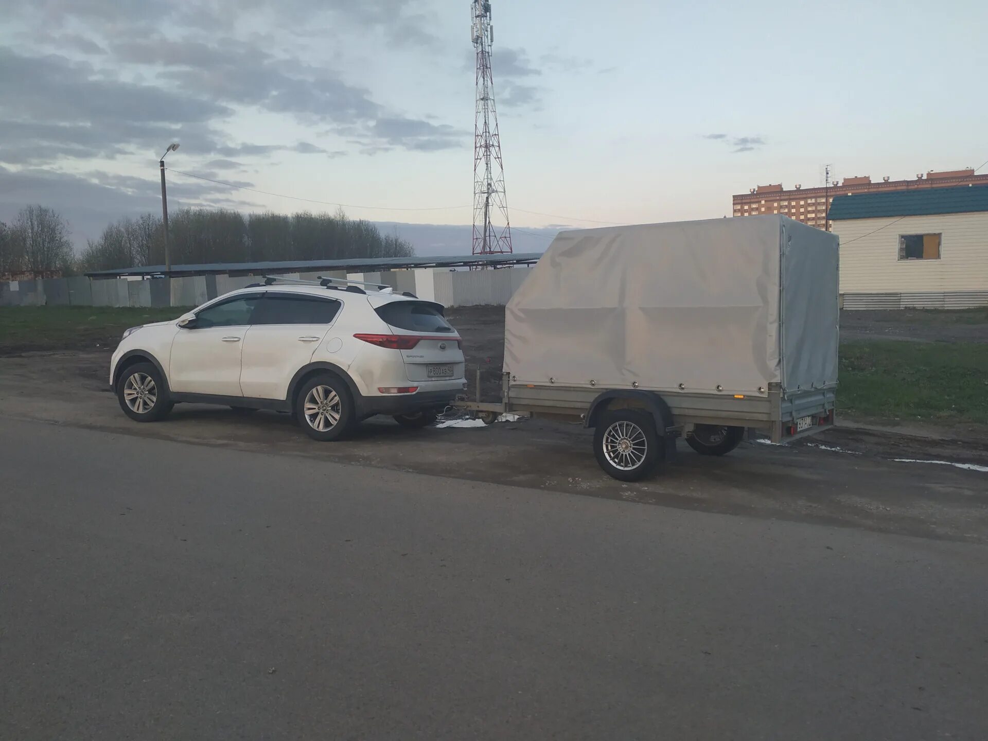 Киа рио 3 с прицепом фото Первый выезд с прицепом. - KIA Sportage (4G), 2 л, 2017 года просто так DRIVE2