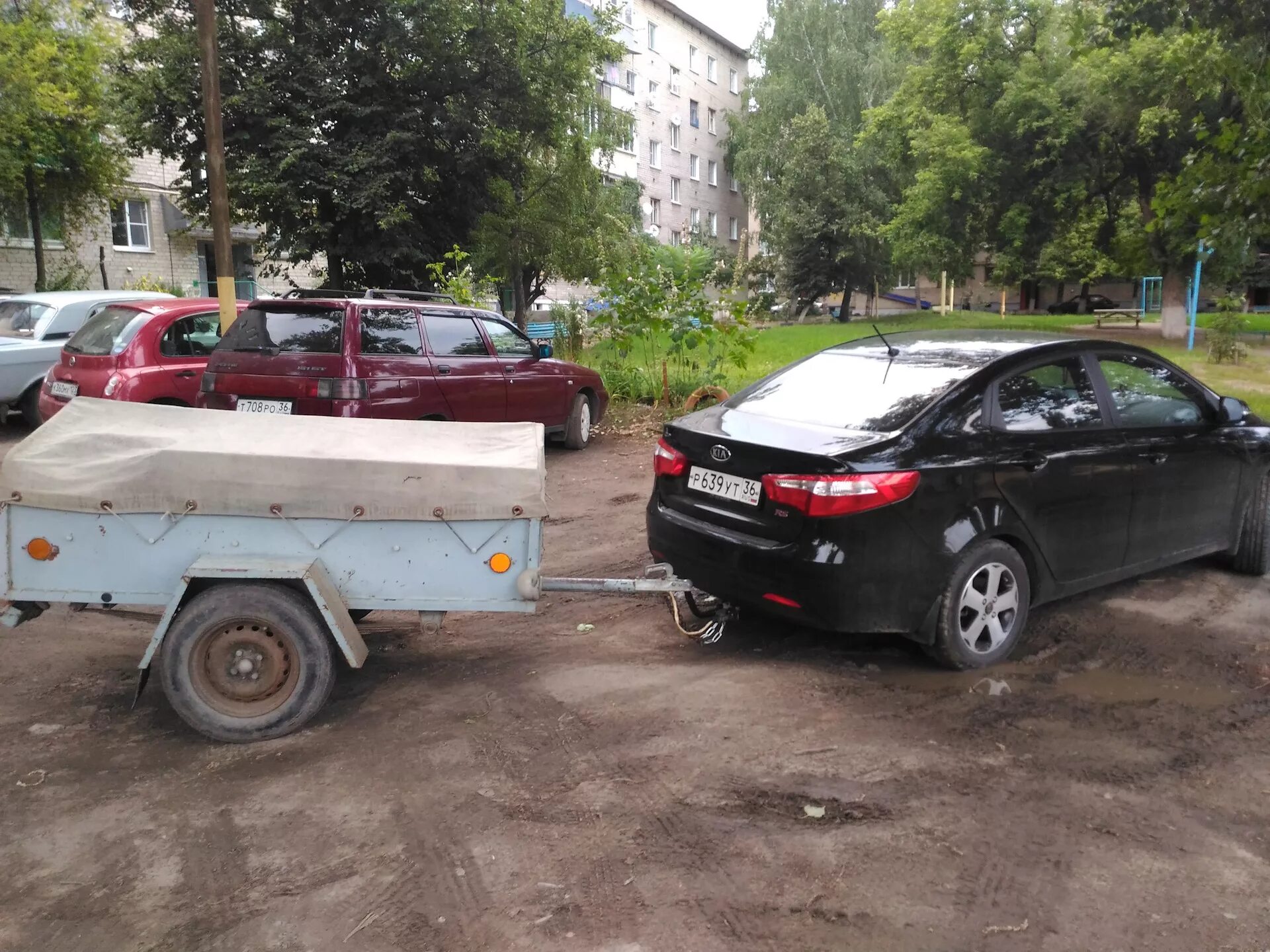 Киа рио 3 с прицепом фото Испытал фаркоп . - KIA Rio (3G), 1,6 л, 2012 года покатушки DRIVE2