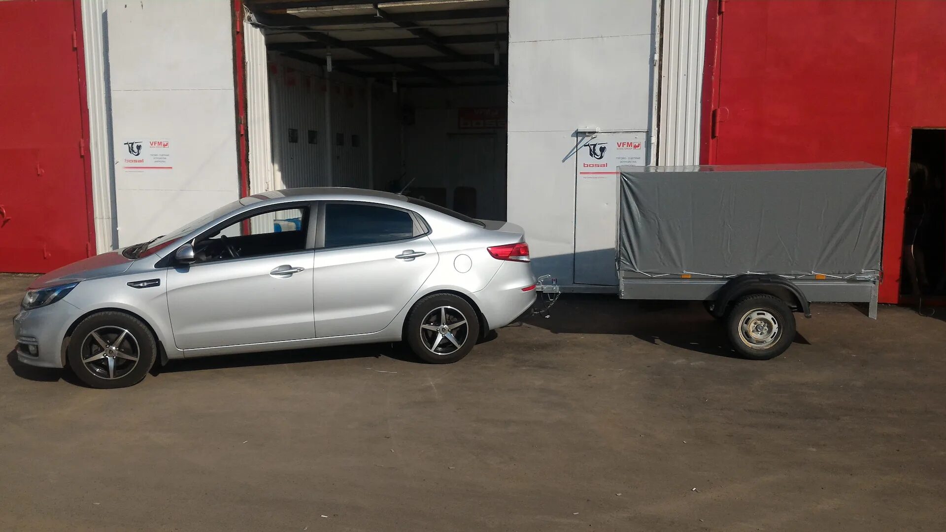 Киа рио 3 с прицепом фото Вторая половинка для моей Рюши. - KIA Rio (3G), 1,6 л, 2015 года аксессуары DRIV