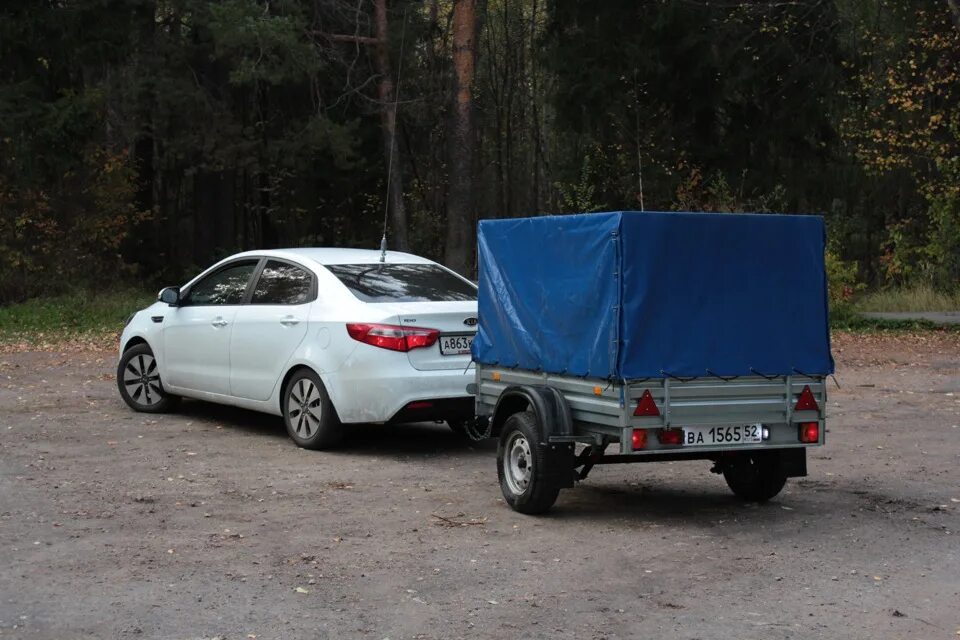 Киа рио 3 с прицепом фото установка фаркопа - KIA Rio (3G), 1,6 л, 2012 года аксессуары DRIVE2
