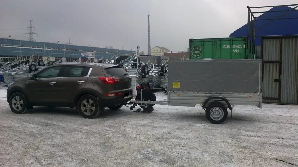 Киа рио 3 с прицепом фото Прицеп - KIA Sportage (3G), 2 л, 2013 года аксессуары DRIVE2