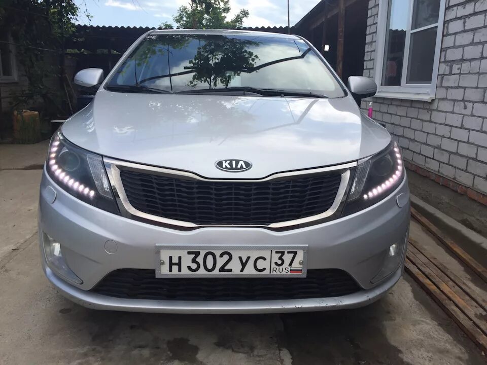 Киа рио 3 тюнинг фар передних Поставил фары! - KIA Rio (3G), 1,6 л, 2012 года тюнинг DRIVE2