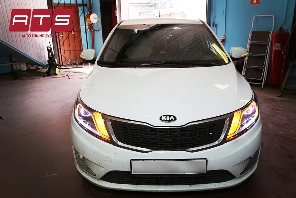 Киа рио 3 тюнинг фар передних KIA Rio: установка биксеноновых линз и гибких ДХО - ATS TUNING на DRIVE2