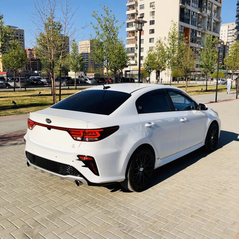 Киа рио 4 поколение тюнинг № 20 Установка Обвеса LUX - KIA Rio (4G), 1,6 л, 2019 года тюнинг DRIVE2