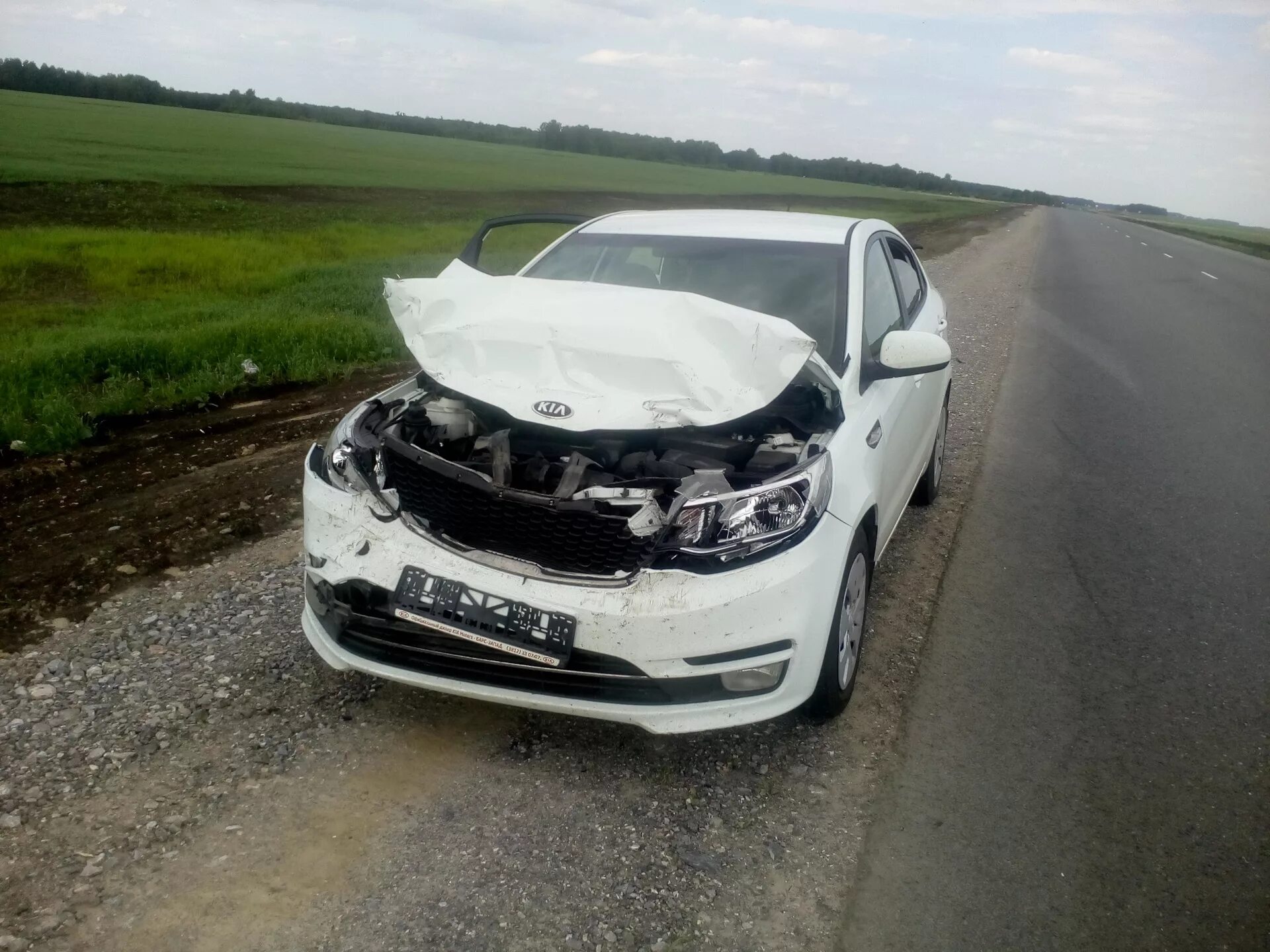 Киа рио дтп фото Беда((( - KIA Rio (3G), 1,4 л, 2016 года ДТП DRIVE2