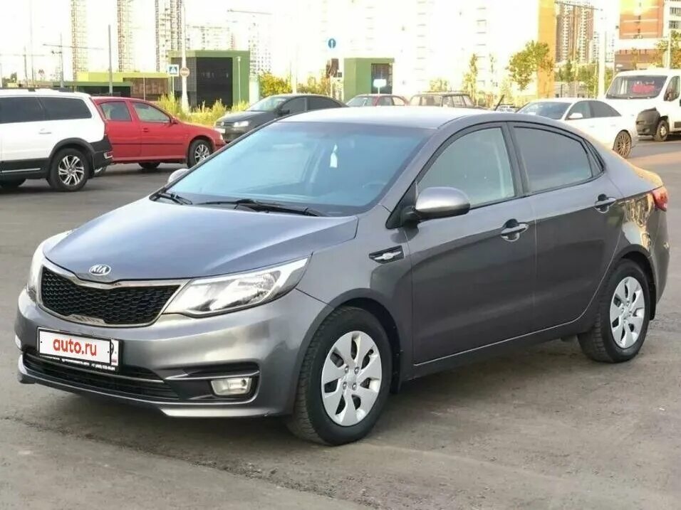 Киа рио фото 21 Купить б/у Kia Rio III 4-speed 1.6 AT (123 л.с.) бензин автомат в Москве: серый 