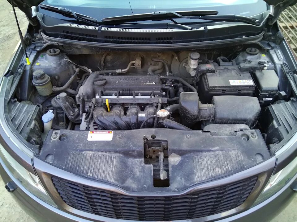 Киа рио где номер двигателя фото Мойка движка - KIA Rio (3G), 1,6 л, 2015 года мойка DRIVE2