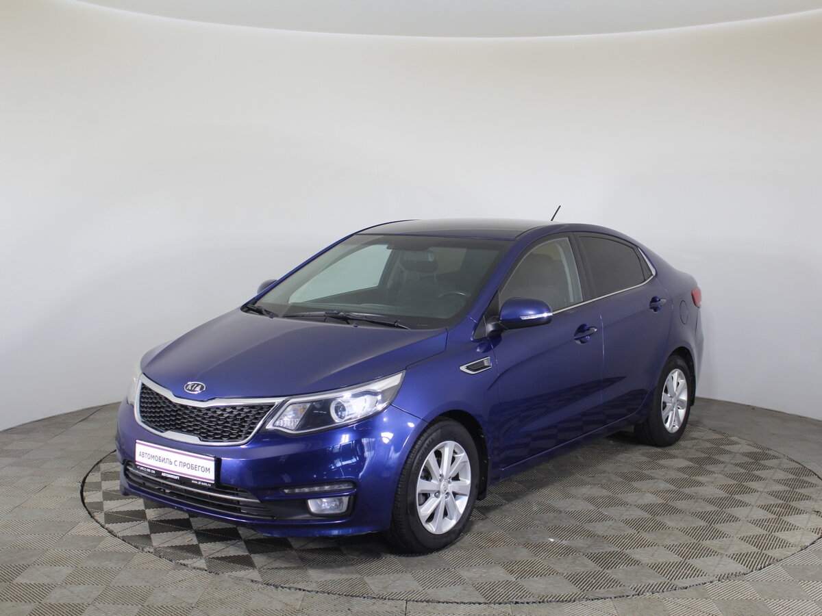 Киа рио голубая фото Купить б/у Kia Rio III Рестайлинг 1.6 MT (123 л.с.) бензин механика в Рязани: си