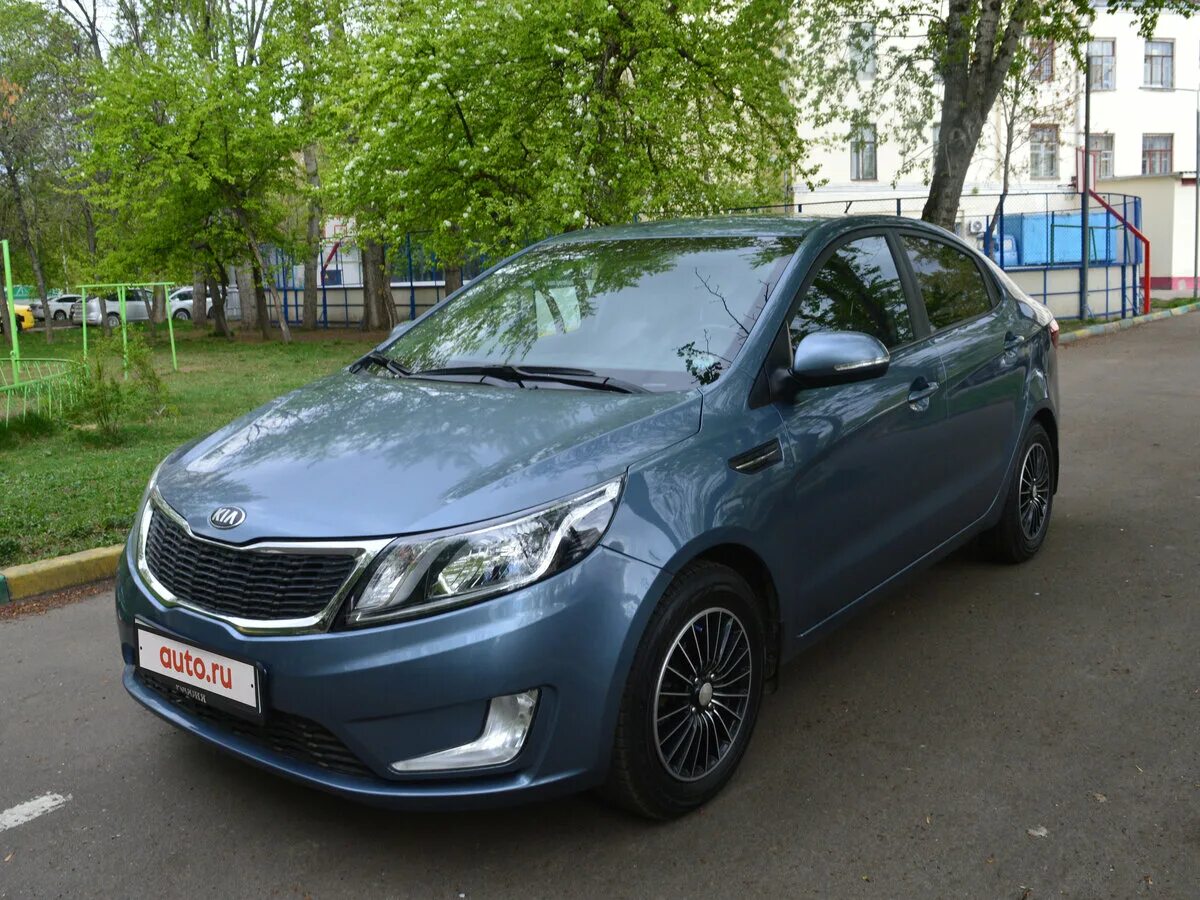 Киа рио голубая фото Купить б/у Kia Rio III 4-speed 1.6 AT (123 л.с.) бензин автомат в Москве: голубо