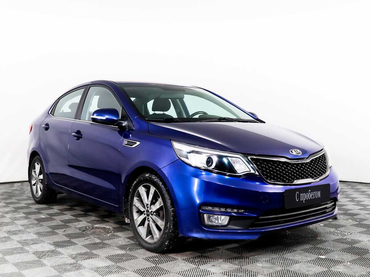 Киа рио голубая фото KIA RIO Синий 2015 с пробегом 69 714 км. в Тринити в Ростове-на-Дону