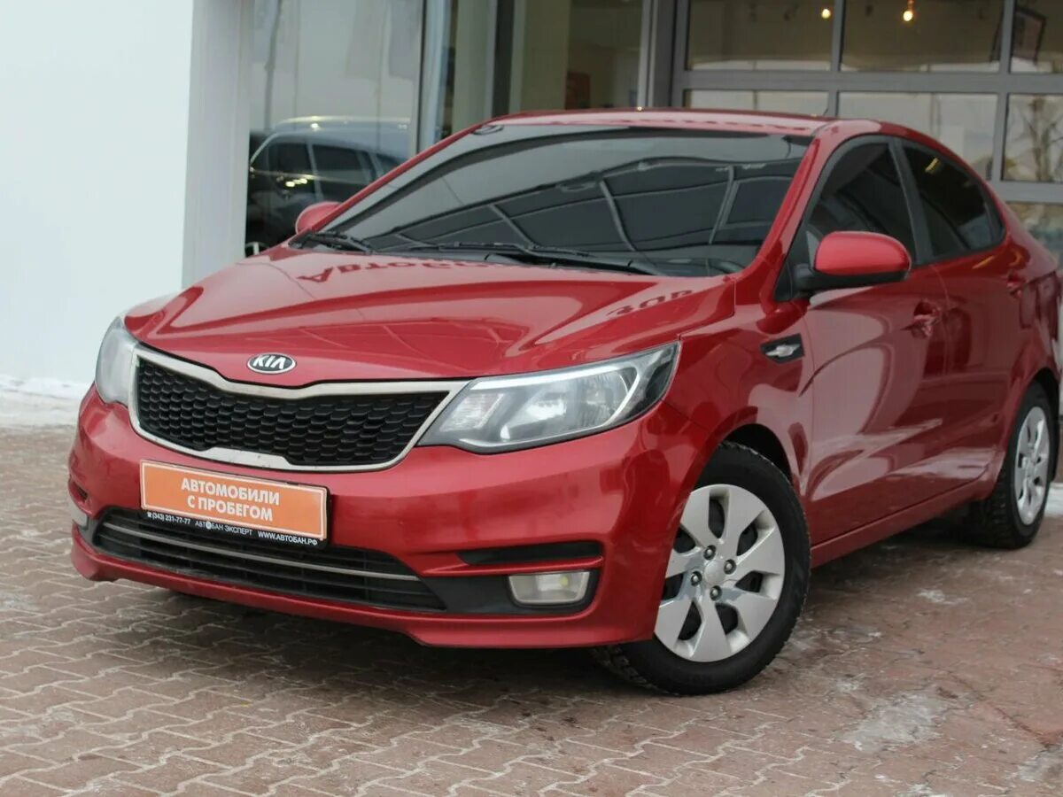 Киа рио красная фото Купить б/у Kia Rio III Рестайлинг 1.6 MT (123 л.с.) бензин механика в Екатеринбу