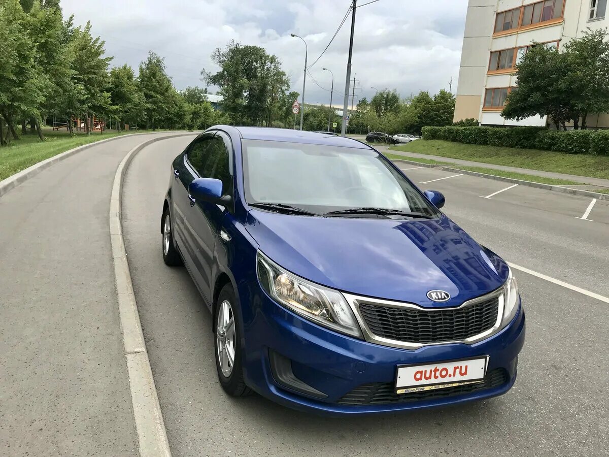 Киа рио синяя фото Купить б/у Kia Rio III 1.4 AT (107 л.с.) бензин автомат в Москве: синий Киа Рио 