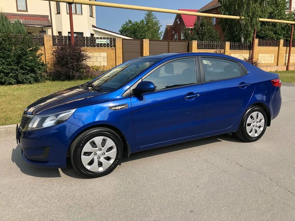 Киа рио синяя фото Купить б/у Kia Rio III 1.4 AT (107 л.с.) бензин автомат в Екатеринбурге: синий К