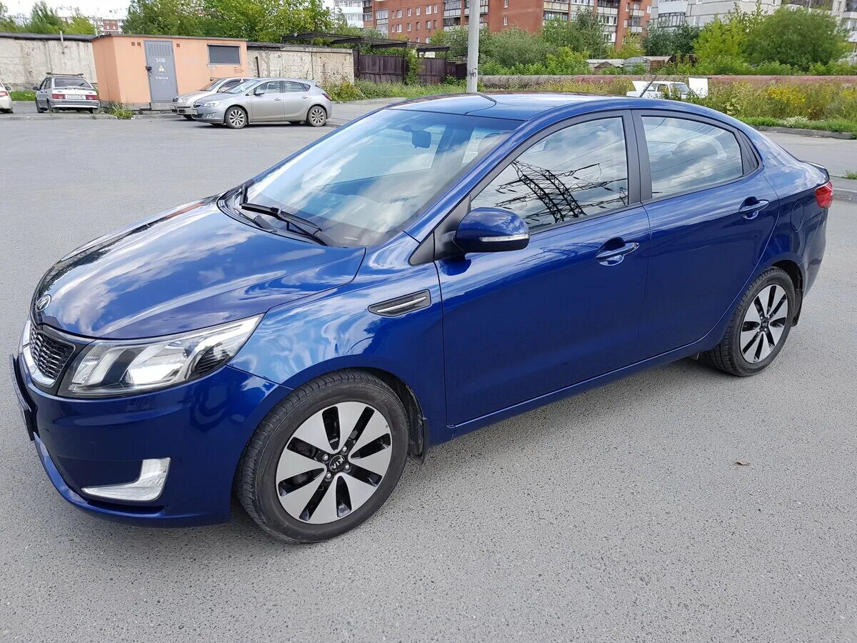 Киа рио синяя фото Купить б/у Kia Rio III 6-speed 1.6 AT (123 л.с.) бензин автомат в Екатеринбурге: