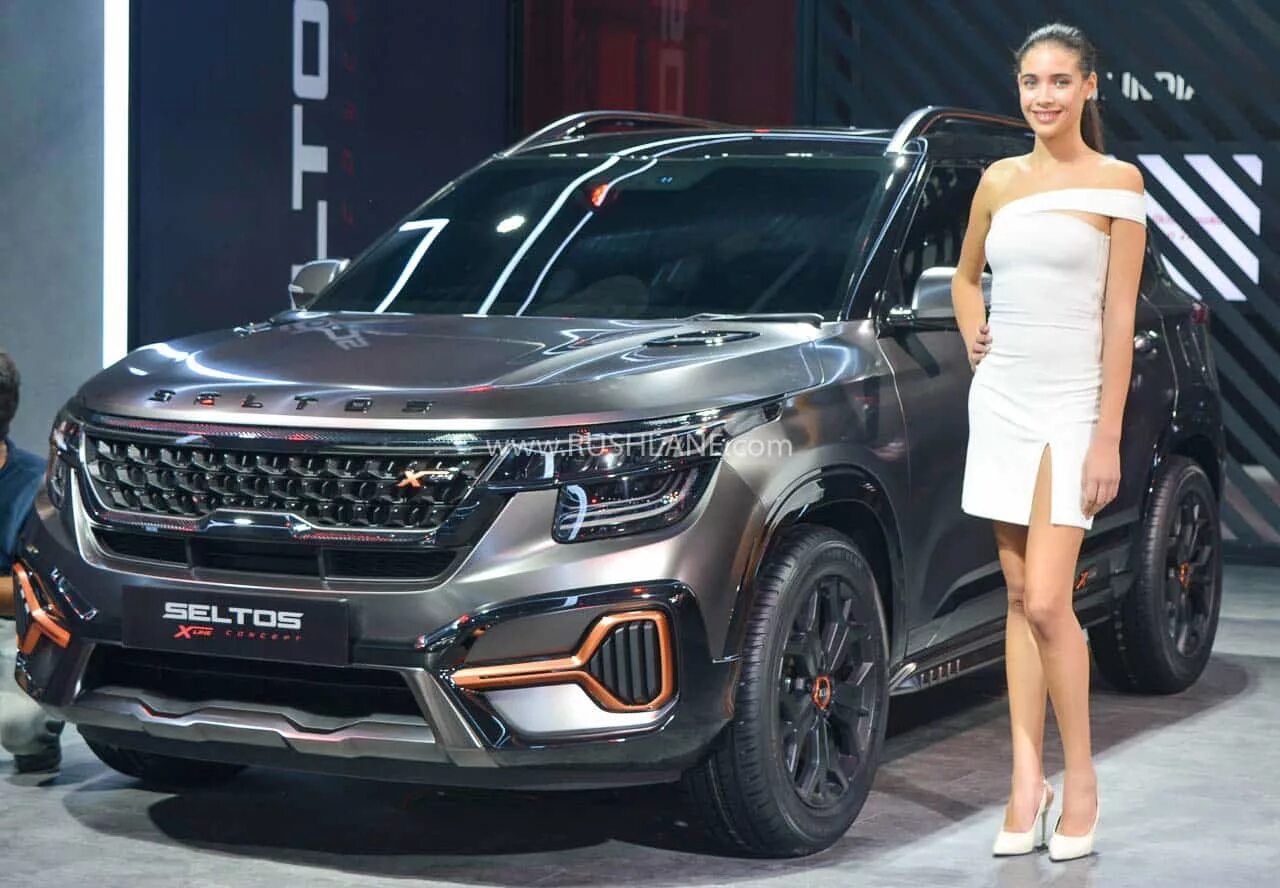 Киа сантос фото Kia Seltos X-Line concept debuts at Auto Expo 2020