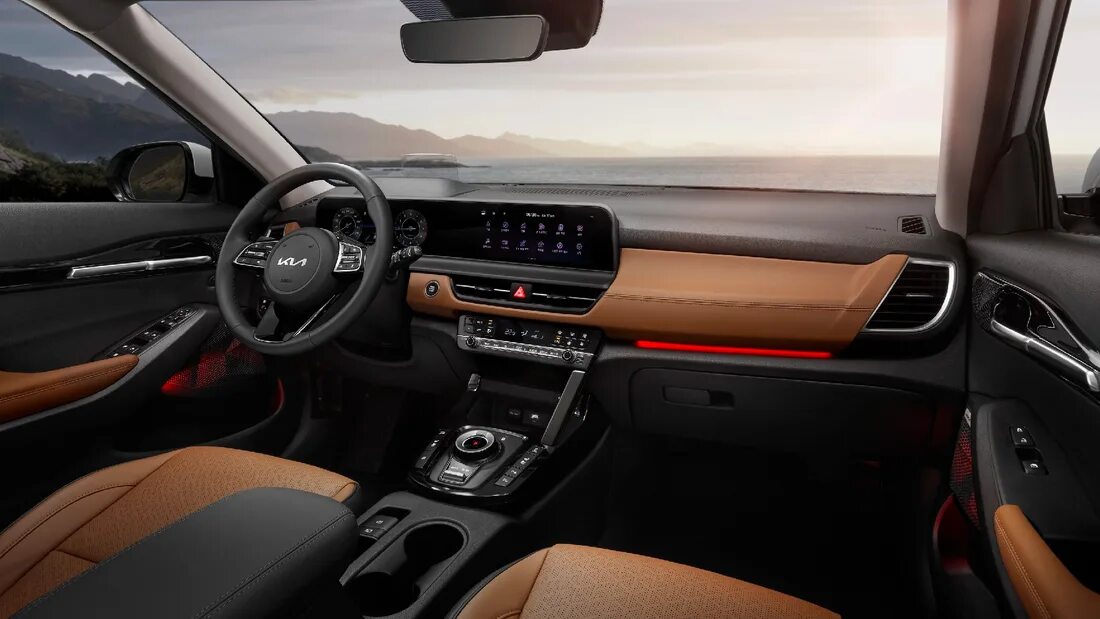 Киа селтос 2024 интерьер Kia Seltos получил первое обновление. Машина стала намного современнее