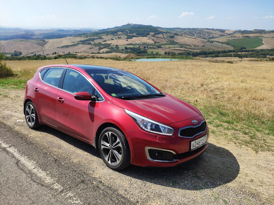 Киа сид 2013 фото Cee'd опять поколесил по Европе - KIA Ceed (2G), 1,6 л, 2016 года путешествие DR