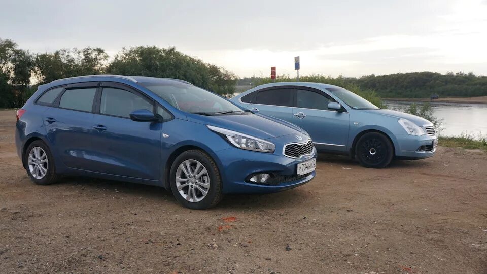 Киа сид синий фото Заменил рулевые наконечники и задние сайлент-блоки - KIA Ceed SW (2G), 1,6 л, 20
