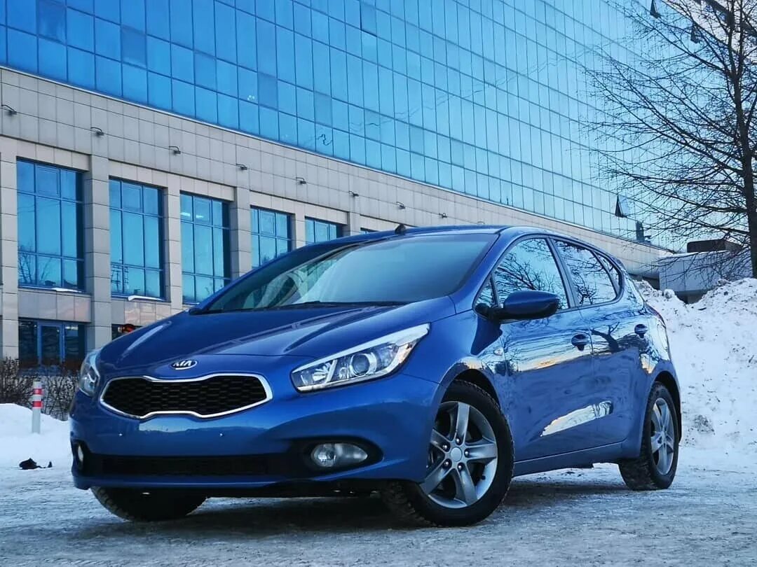 Киа сид синий фото Купить б/у Kia Ceed II 1.6 AT (129 л.с.) бензин автомат в Уфе: синий Киа Сид II 
