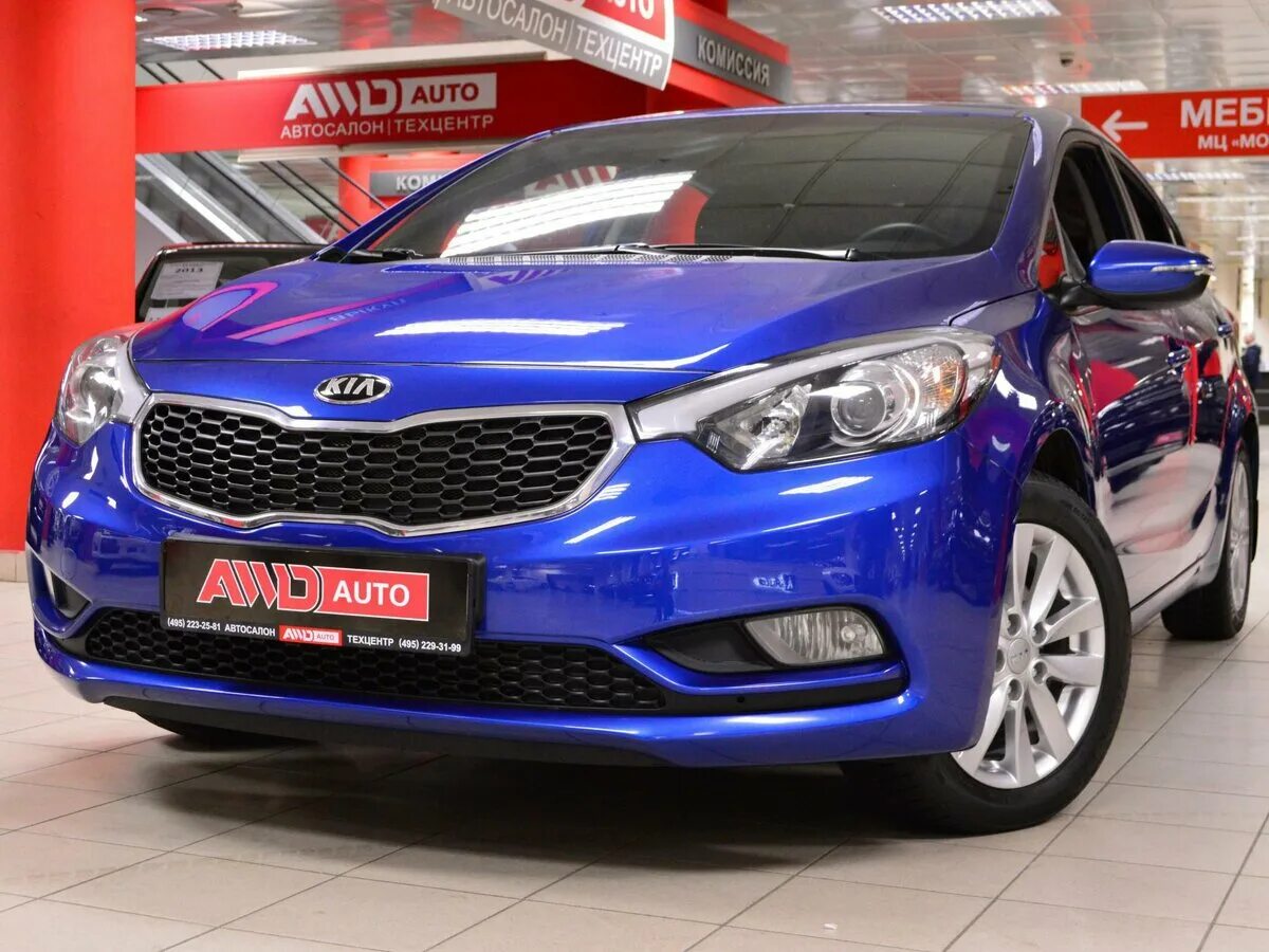 Киа синего цвета фото Купить б/у Kia Cerato III 1.6 AT (130 л.с.) бензин автомат в Москве: синий Киа Ц