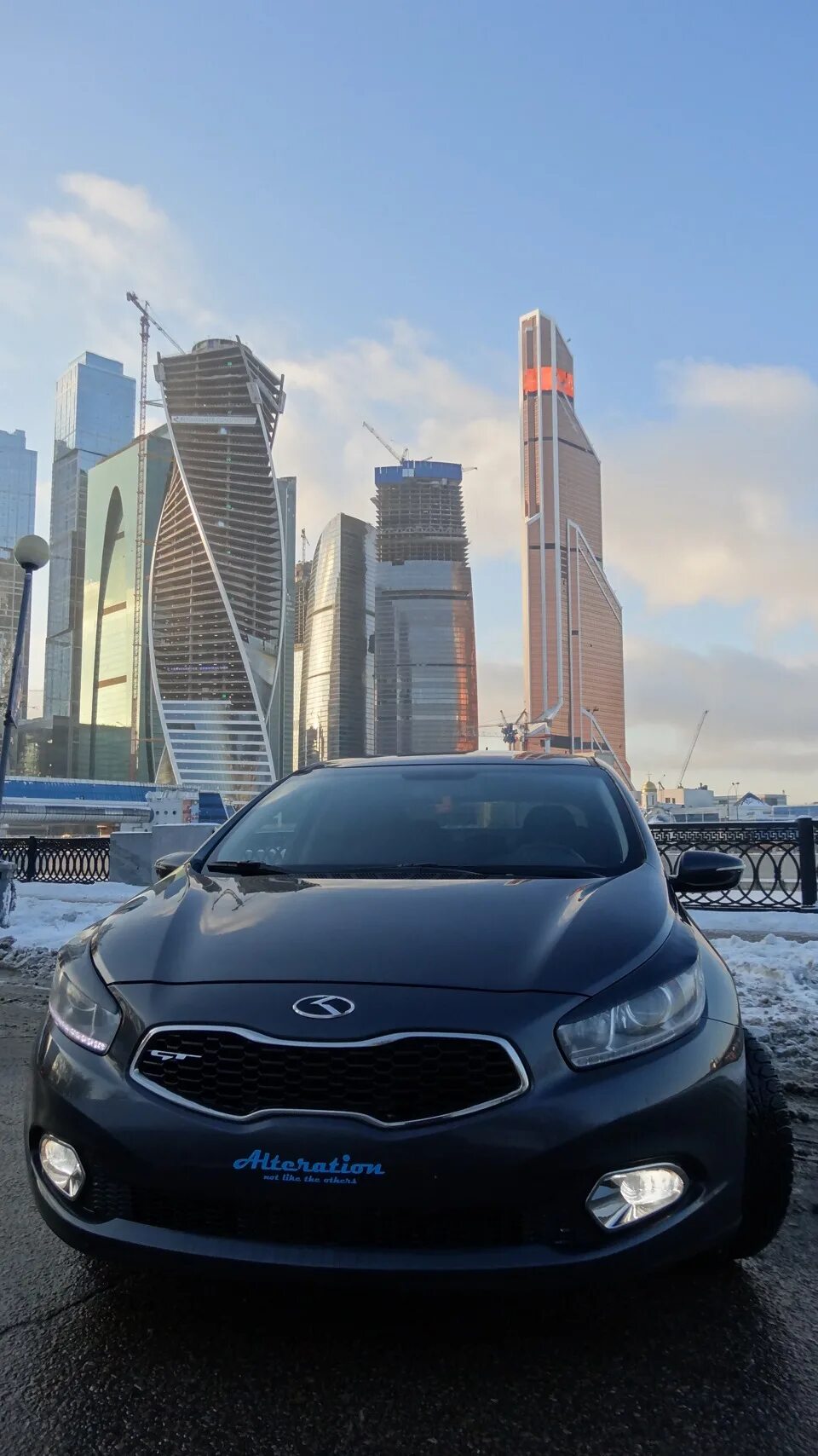 Киа сити фото Теперь и у меня есть фото на фоне Moscow City - KIA Ceed (2G), 1,6 л, 2013 года 