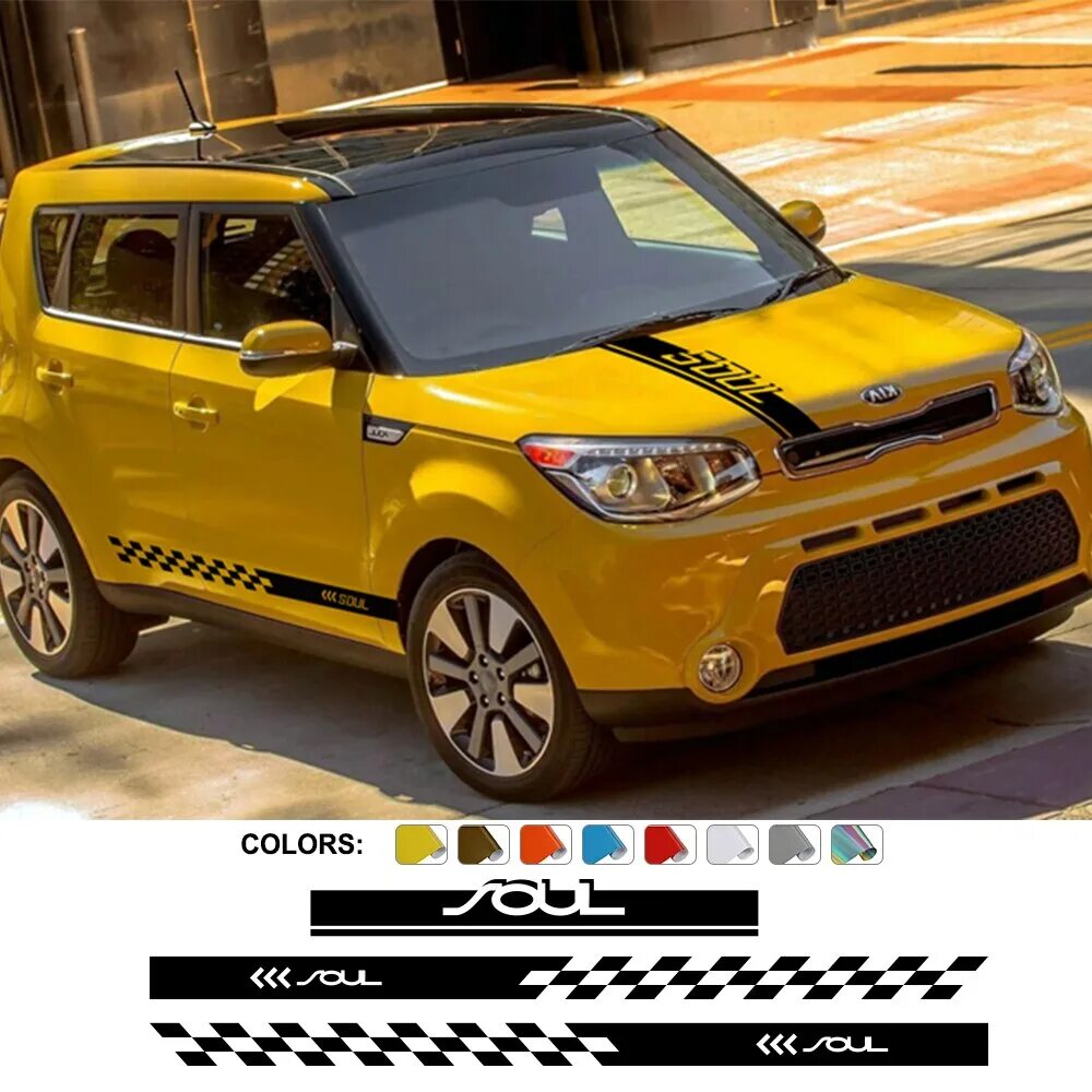 Киа соло фото Наклейки на дверь автомобиля для Kia Soul 2 1 Автомобильные наклейки AliExpress