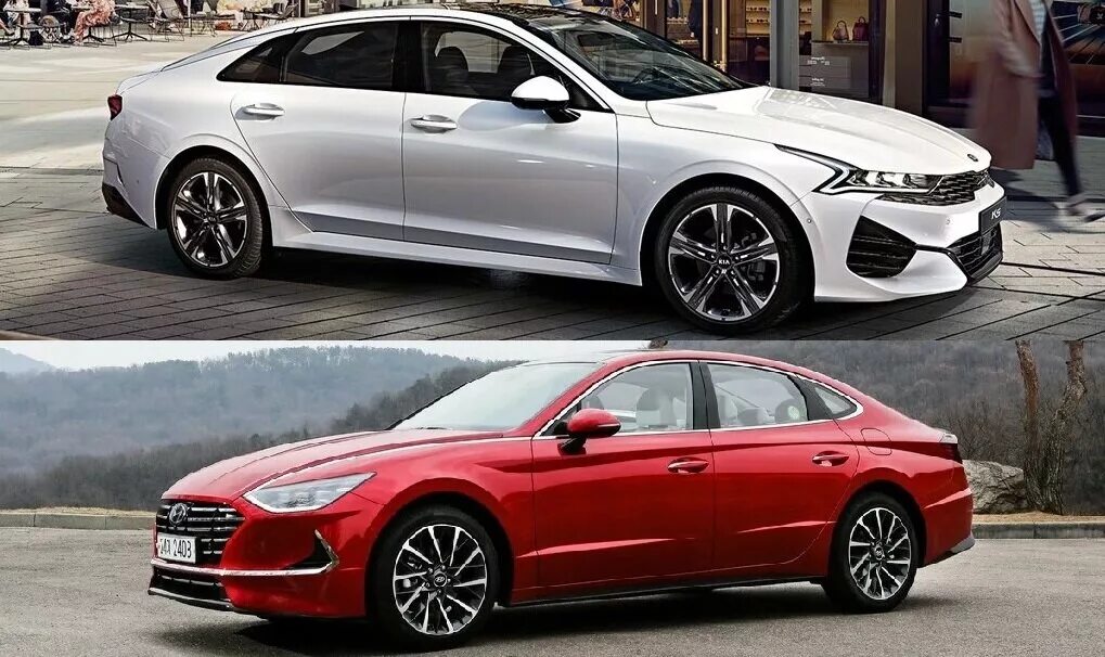 Киа соната фото Kia k5 vs hyundai sonata LkbAuto.ru