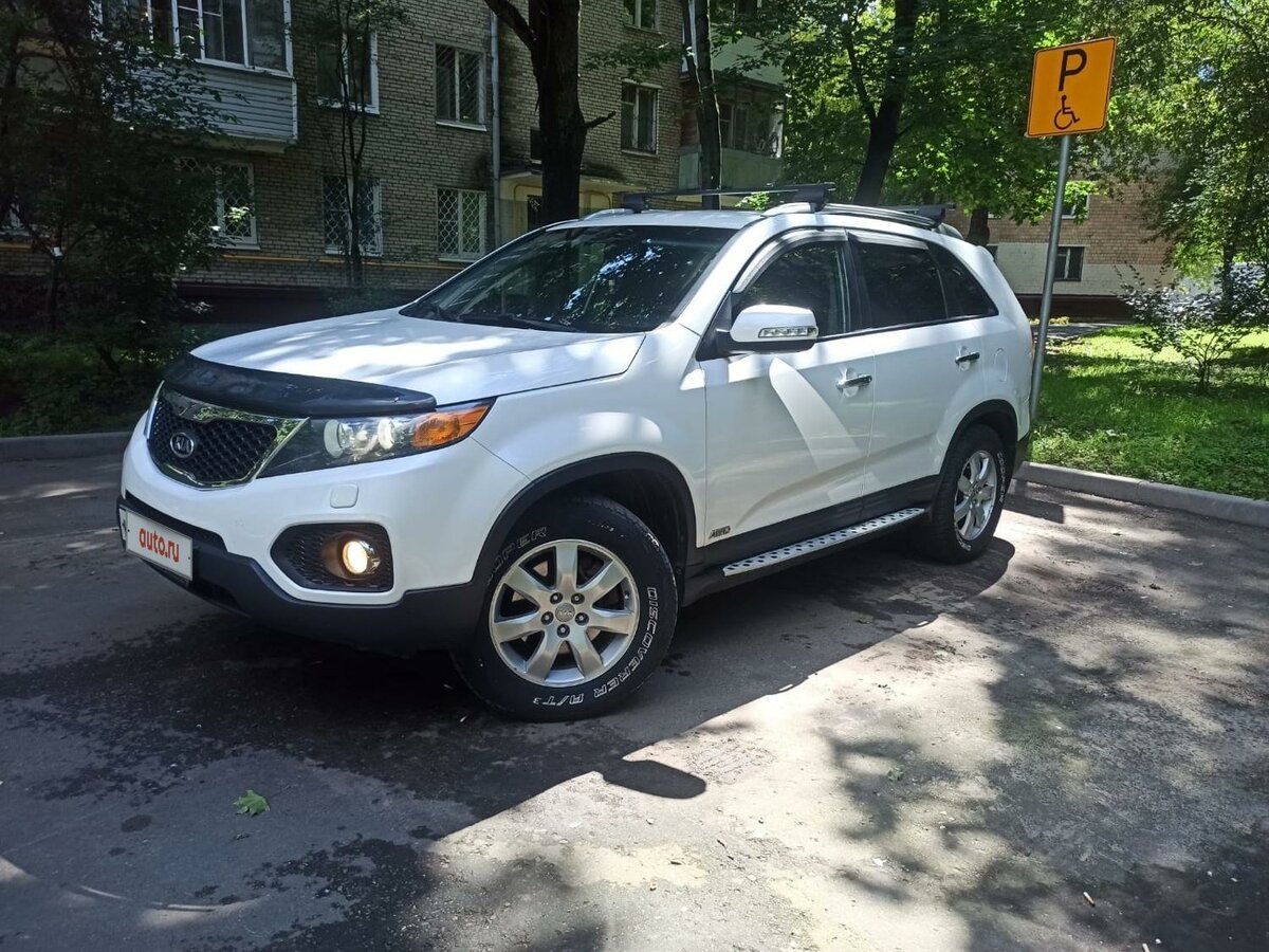 Киа соренто 2011 фото Купить б/у Kia Sorento II 2.4 AT (175 л.с.) 4WD бензин автомат в Москве: белый К