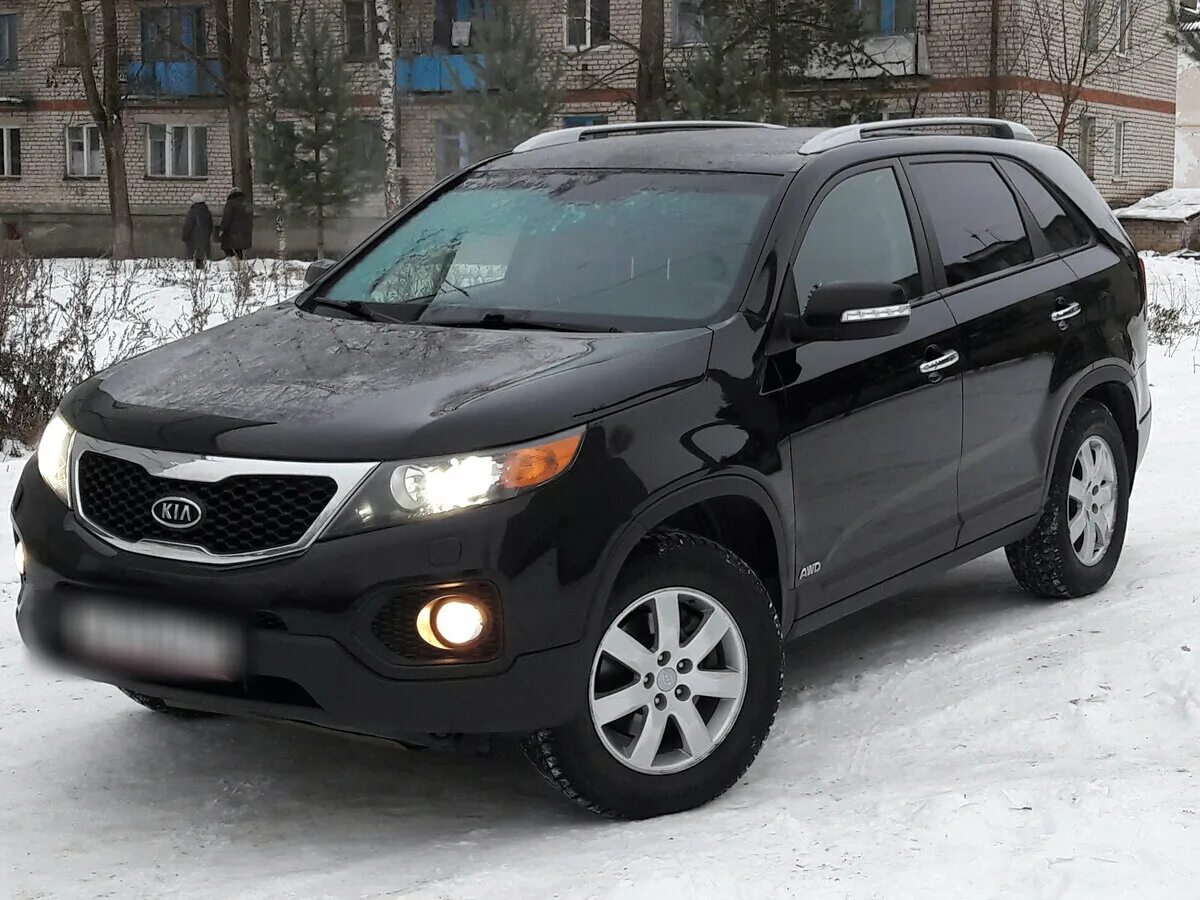 Киа соренто 2011 фото Купить б/у Kia Sorento II 2.4 AT (175 л.с.) 4WD бензин автомат в Вологде: чёрный