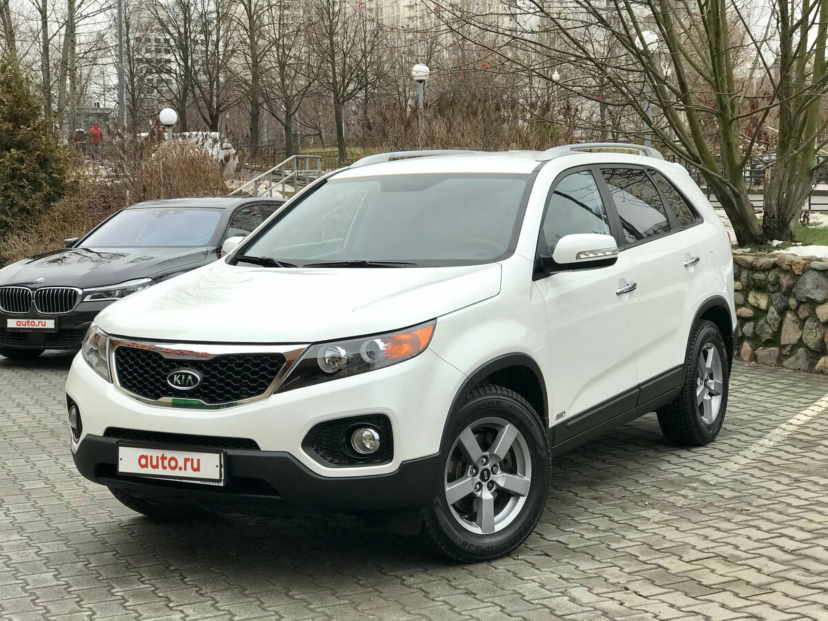 Киа соренто 2012г фото Купить б/у Kia Sorento II 2.2d AT (197 л.с.) 4WD дизель автомат в Москве: белый 