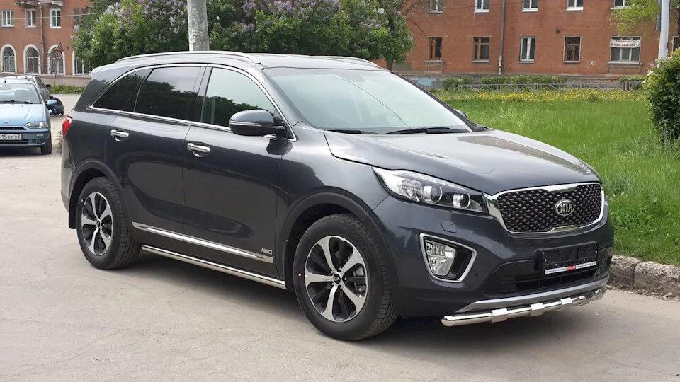 Киа соренто 3 фото KIA Sorento (3G) 3.3 бензиновый 2016 3.3 V6 "Серый кардинал" на DRIVE2