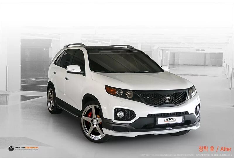 Киа соренто 4 тюнинг фото Аэрообвесы : Аэрообвес передний - KIA Sorento R (IXION)