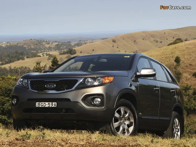 Киа соренто фото Kia Sorento AU-spec (XM) 2009–12 photos (640x480)