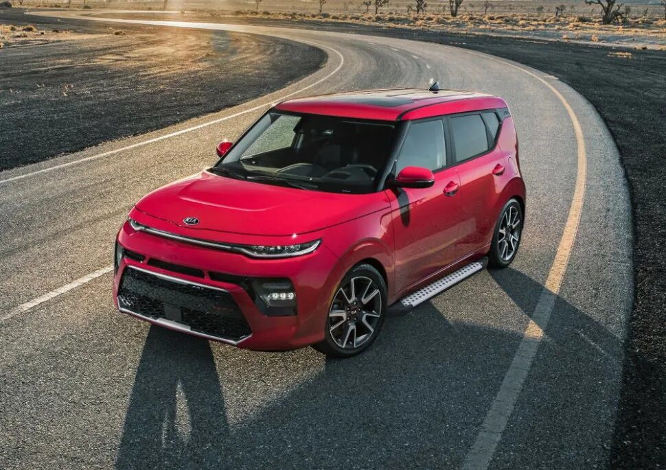 Киа соул 2019 фото Порог-площадка "Bmw-Style" для Kia Soul 2019- (Rival) купить