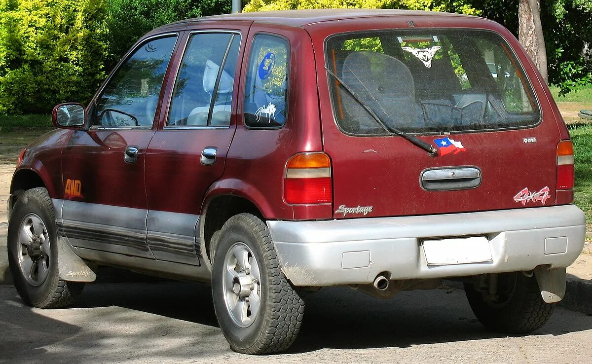 Киа спортейдж 1 фото File:Kia Sportage 2.0 DLX 1995 (rear).jpg - Wikipedia