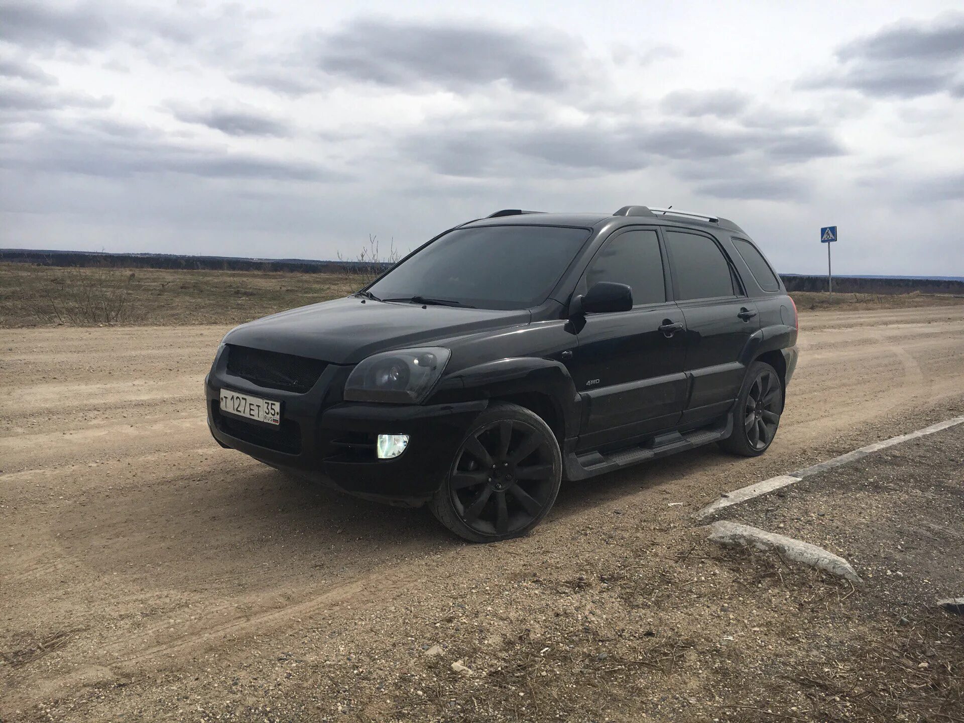 Киа спортейдж 2 тюнинг фото Резина ) - KIA Sportage (2G), 2 л, 2007 года наблюдение DRIVE2