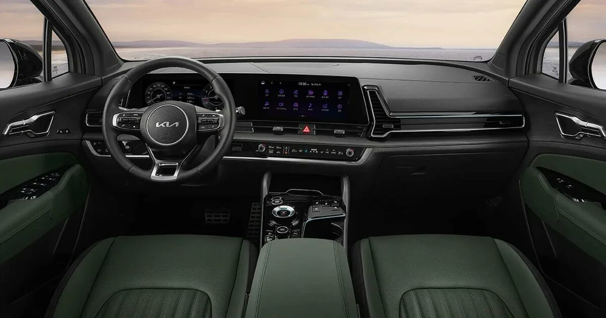 Киа спортейдж 2024 рестайлинг фото Юбилейный Kia Sportage позеленел в прямом смысле