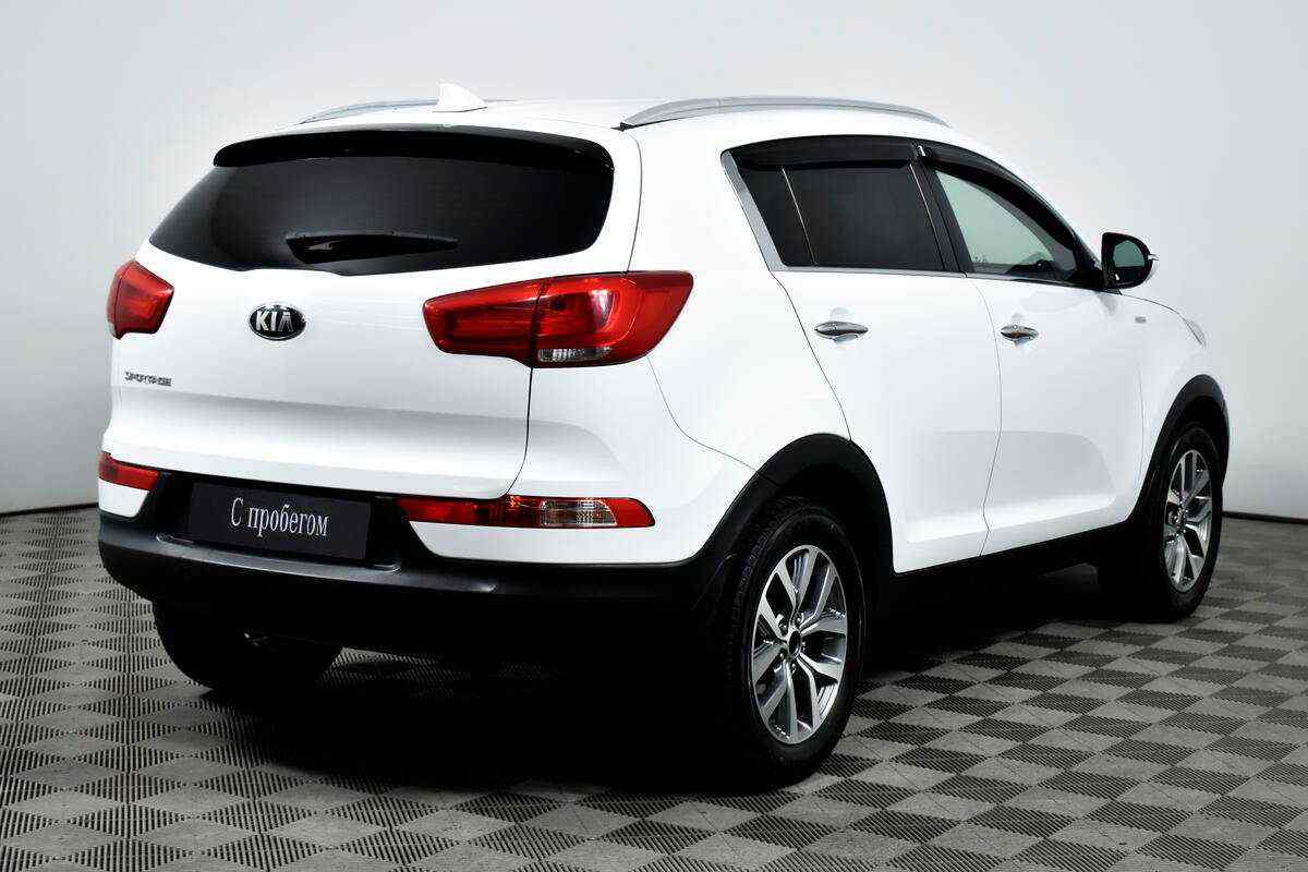 Киа спортейдж фото сзади KIA Sportage Белый 2014 с пробегом 146 710 км. в автоцентре Крост в Ростове-на-Д