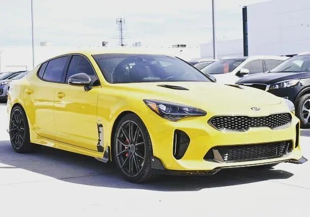 Киа стингер желтый цвет фото Come Visit U Kia stinger, Kia, Car brand