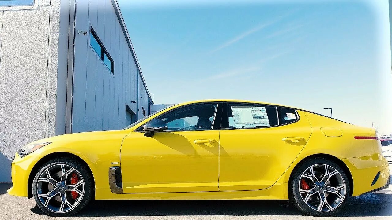 Киа стингер желтый цвет фото THE YELLOW - Stinger GT2 AWD V6 now @ i25KIA - YouTube