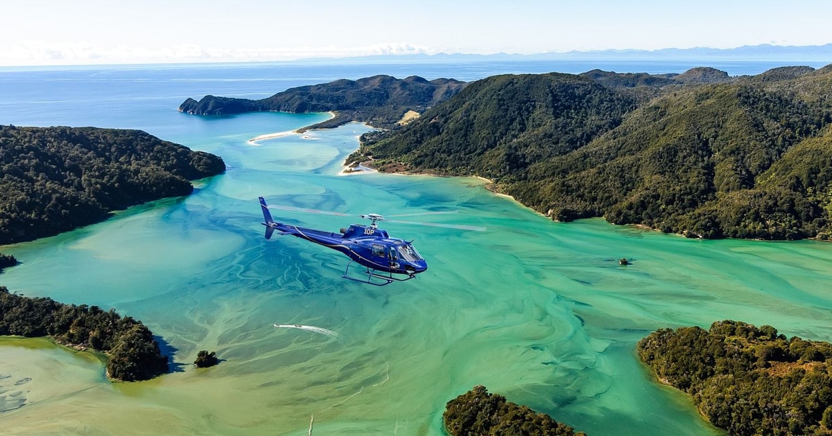 Киа тасман фото Motueka: 30-Minute Scenic Helicopter Flight in Abel Tasman GetYourGuide